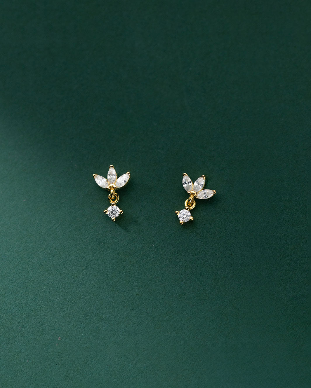 Livia Floral Barbell Earrings
