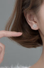 Winter Snowflake Stud Earrings