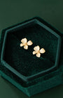 Brushed Floral Stud Earrings