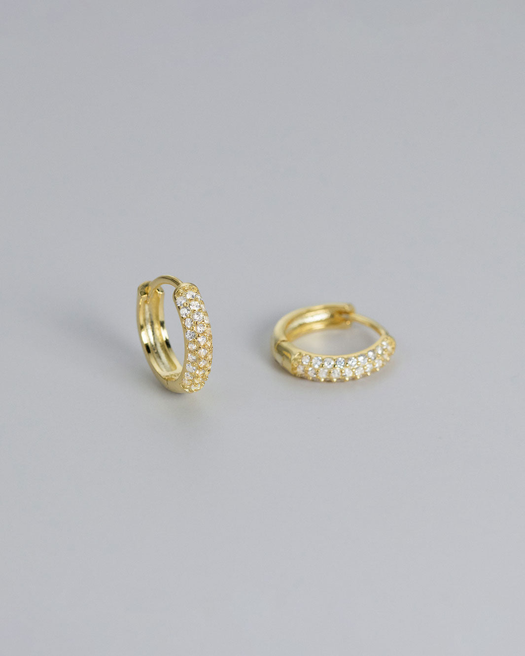 Classic Pave Huggie Hoop Earrings