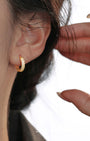 Classic Pave Huggie Hoop Earrings
