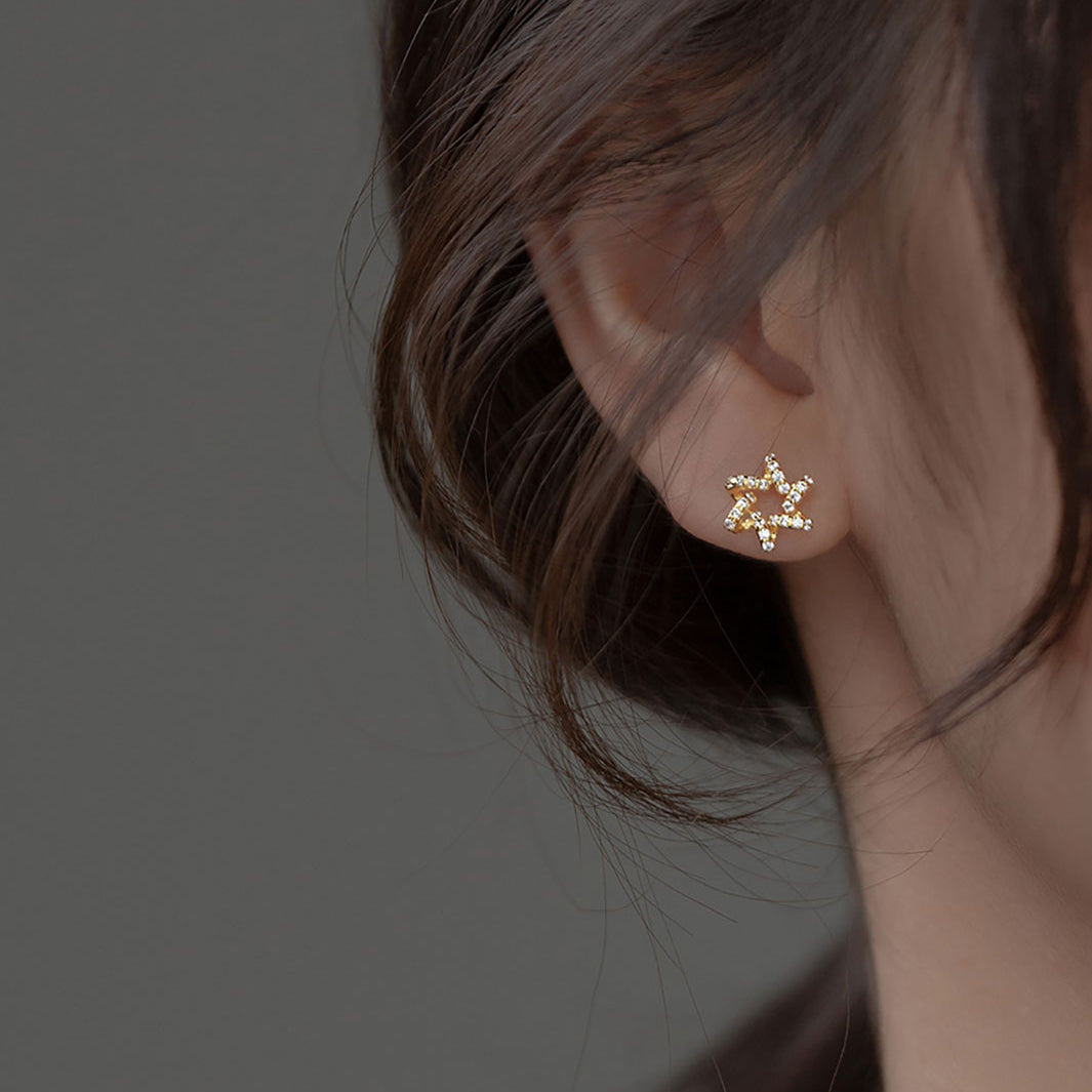 Solar Star Stud Earrings