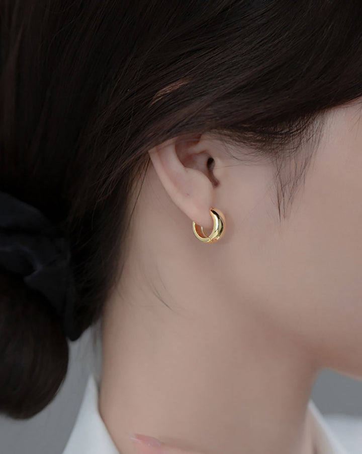 Anna Thick Hoop Earrings