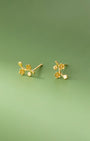 Plum Blossom Flower Stud Earrings