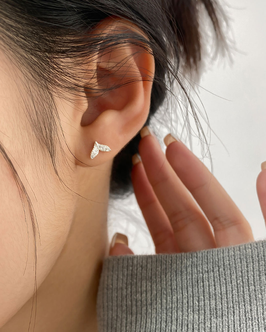 Mermaid Tail Barbell Earrings