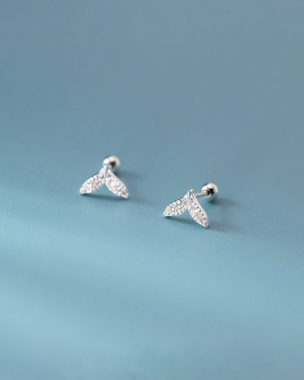 Mermaid Tail Barbell Earrings