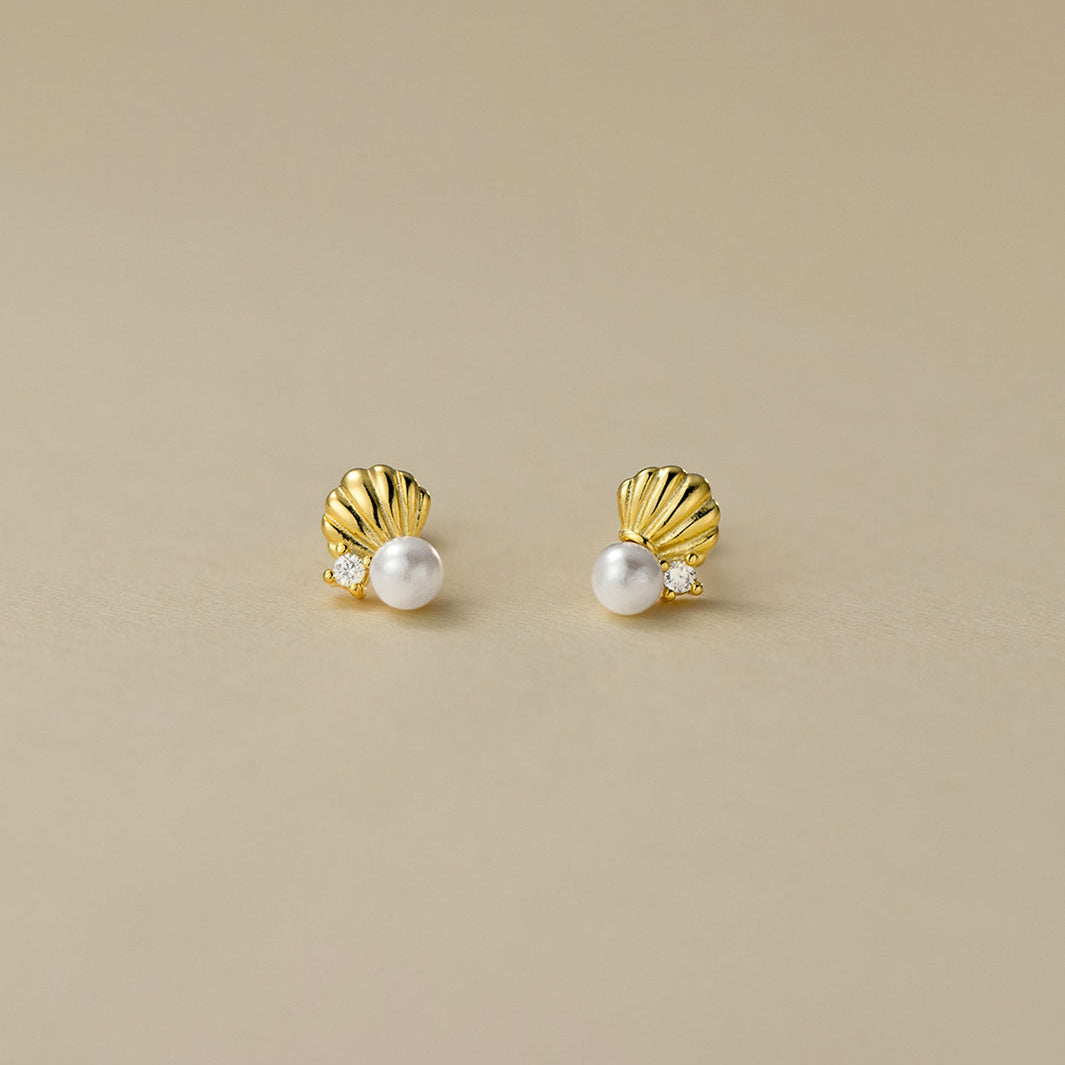 Seashell Barbell Earrings