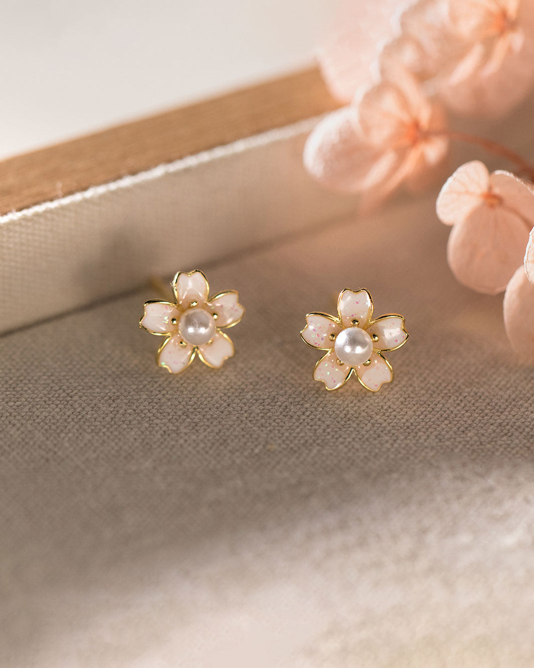 Sakura Bloom Stud Earrings
