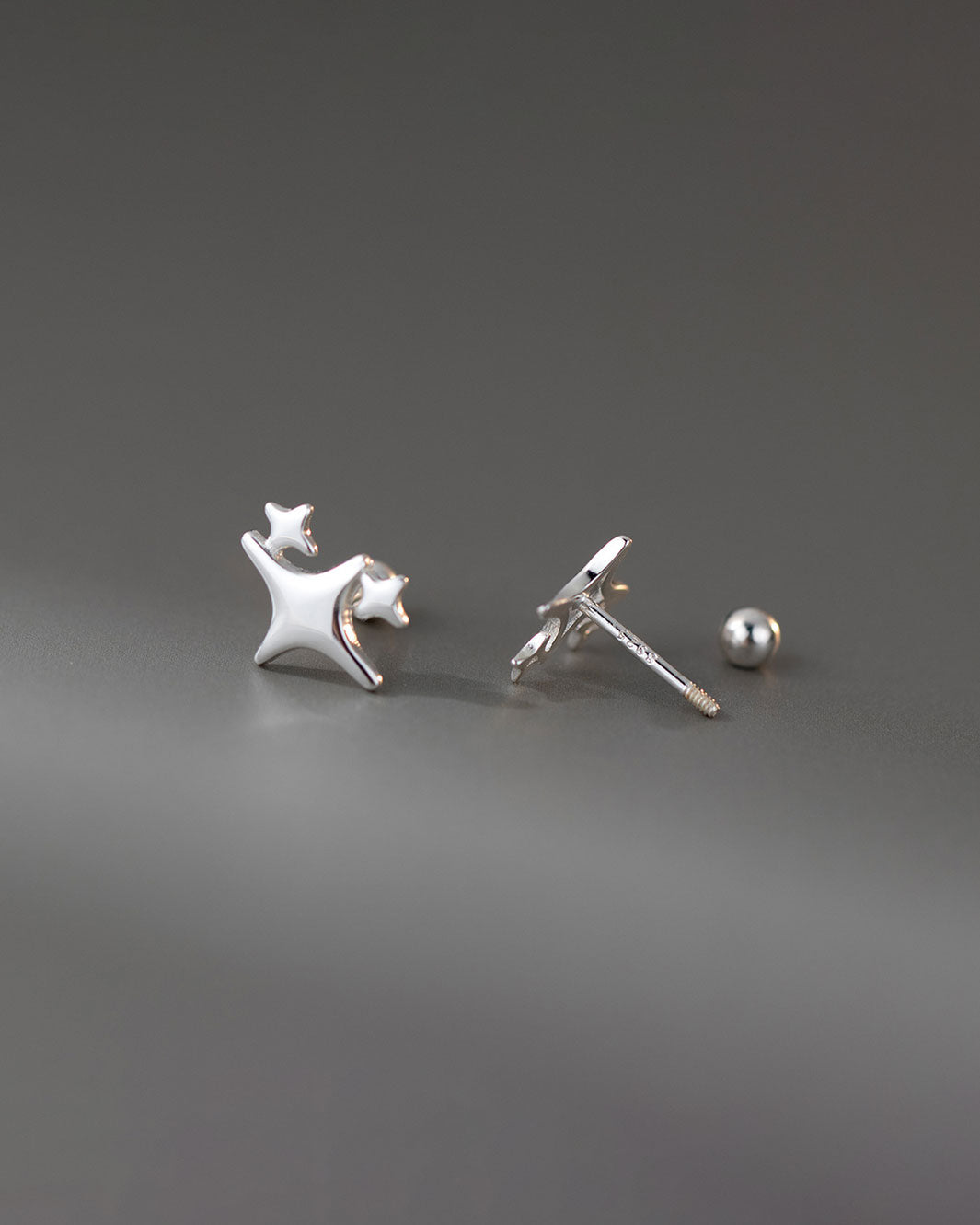 Nova Starburst Barbell Earrings