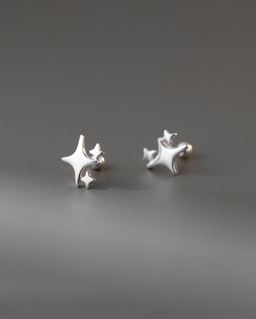 Nova Starburst Barbell Earrings