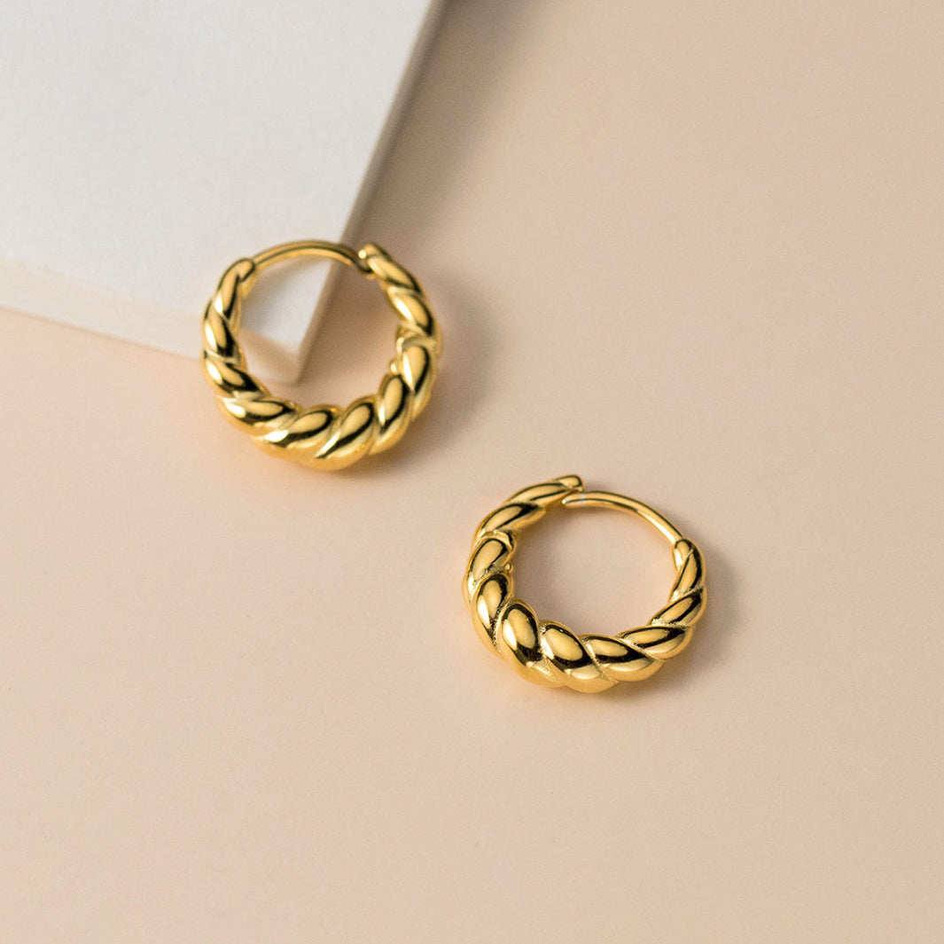 Audrey Croissant Hoop Earrings