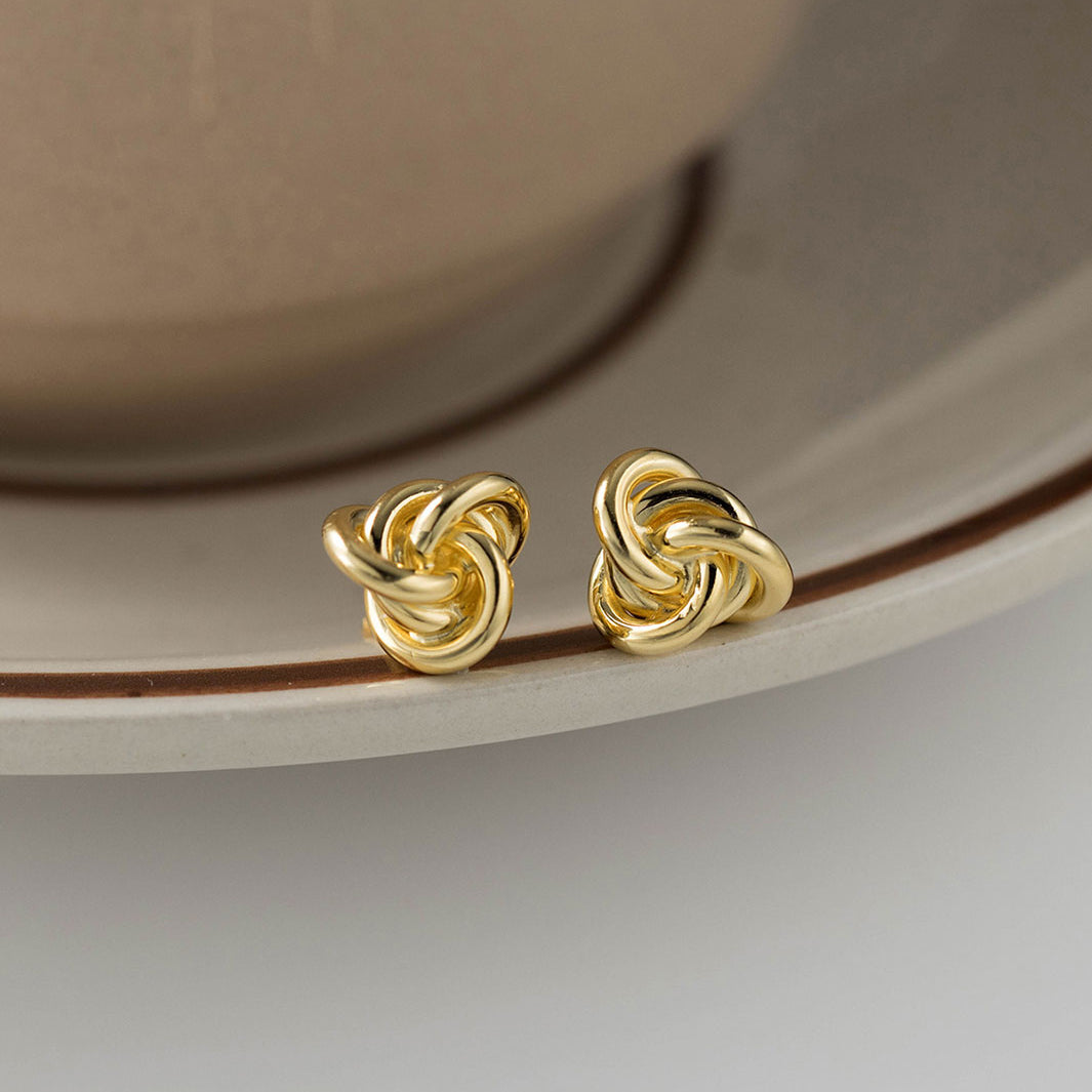 Elinor Knot Stud Earrings