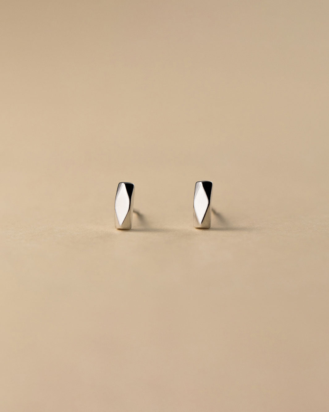 Sculpted Bar Stud Earrings