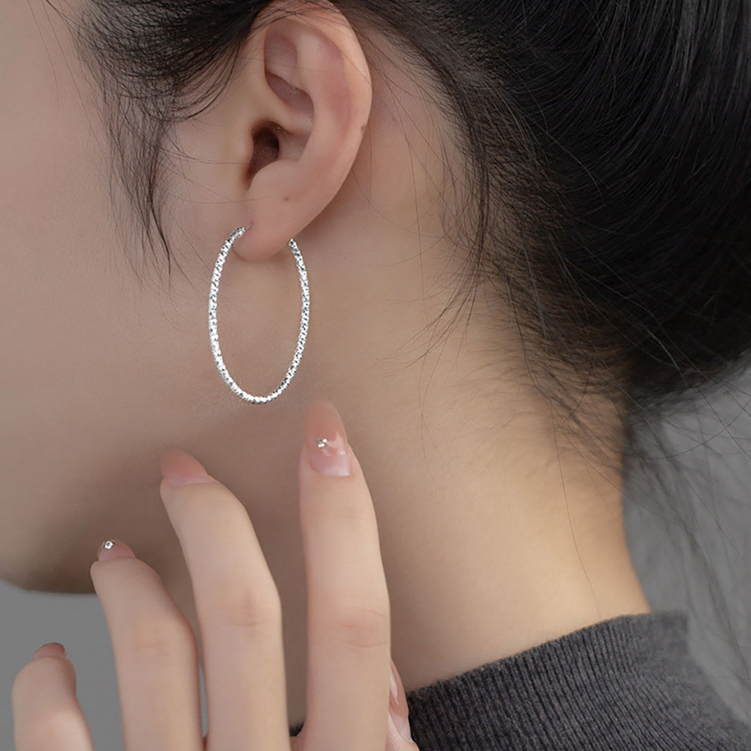 Giselle Oval Hoop Earrings