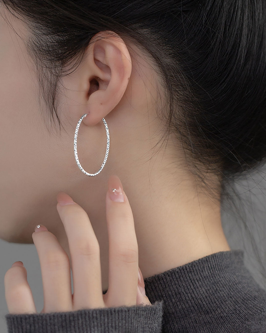 Giselle Oval Hoop Earrings