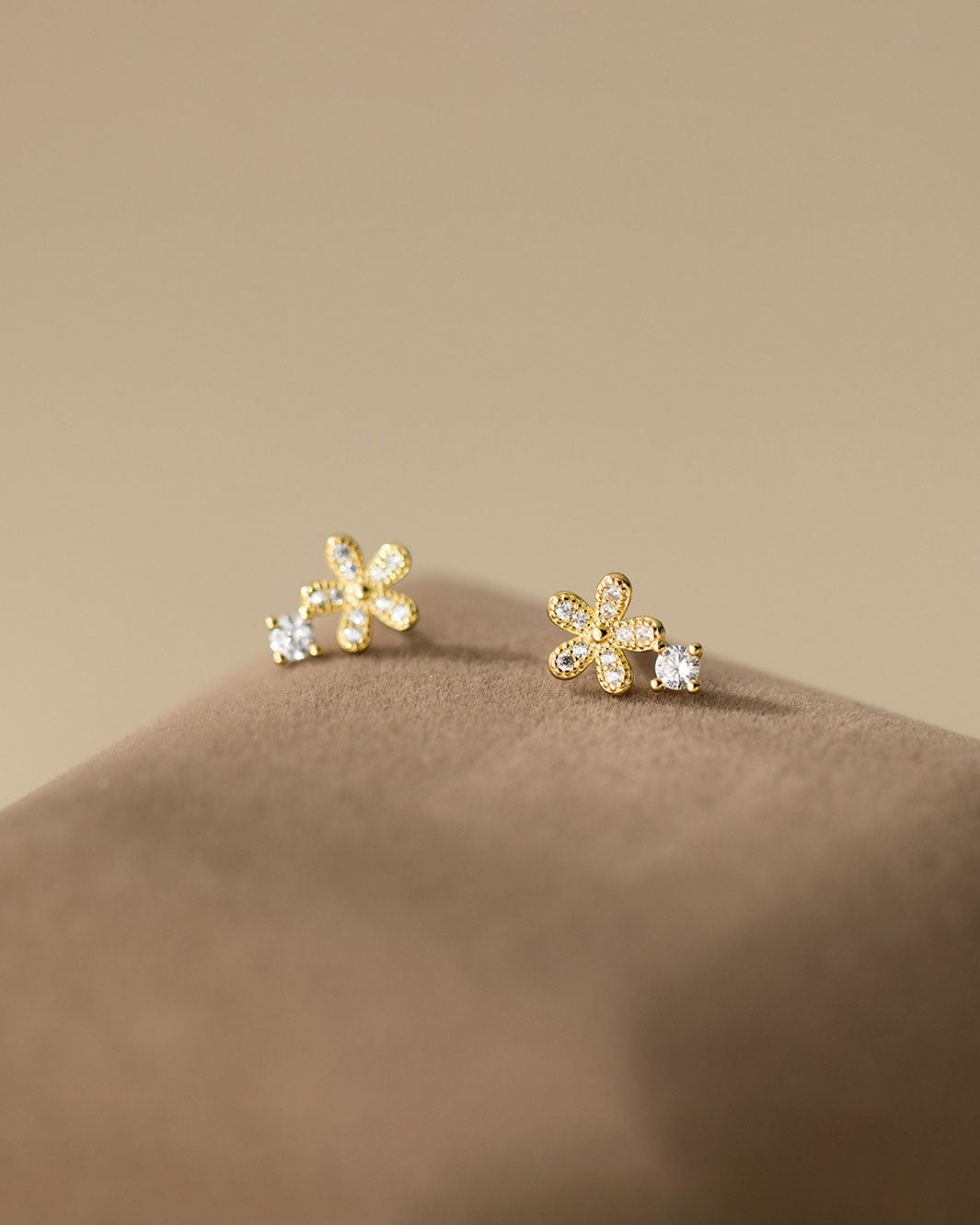 Sparkling Bloom Stud Earrings