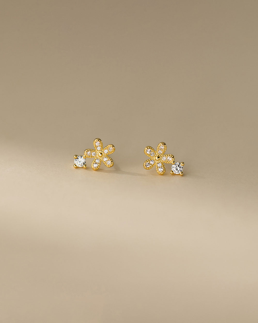Sparkling Bloom Stud Earrings