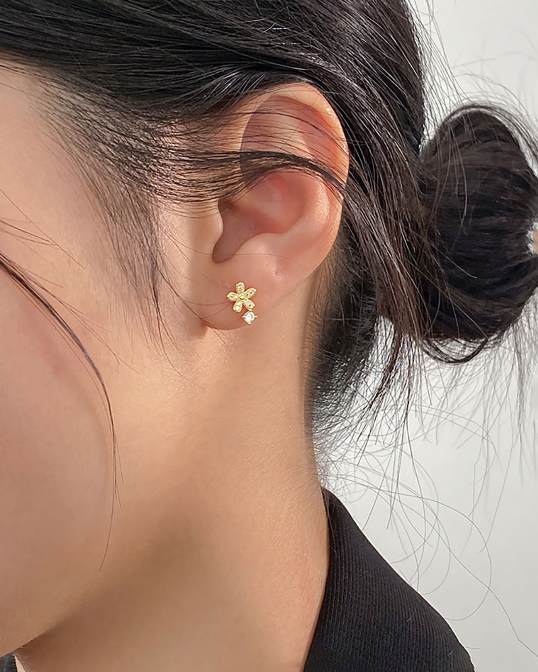 Sparkling Bloom Stud Earrings