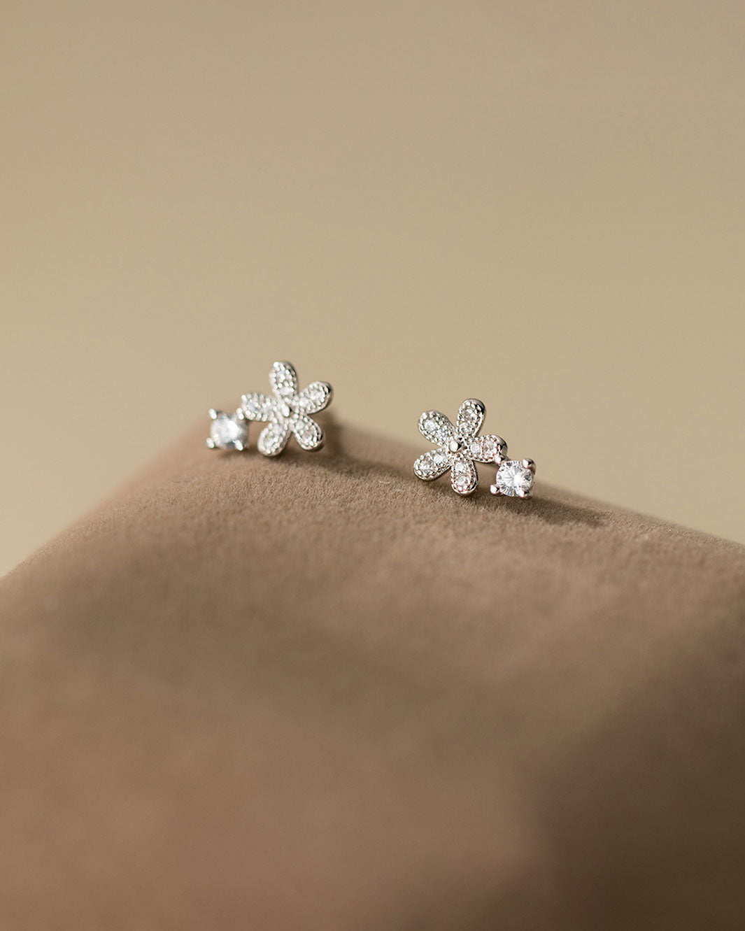 Sparkling Bloom Stud Earrings