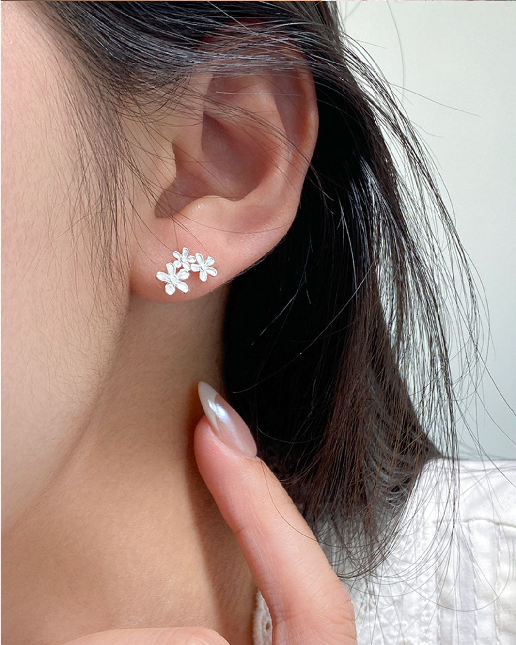 Elise Trio Blossom Stud Earrings