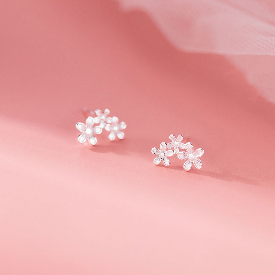 Elise Trio Blossom Stud Earrings
