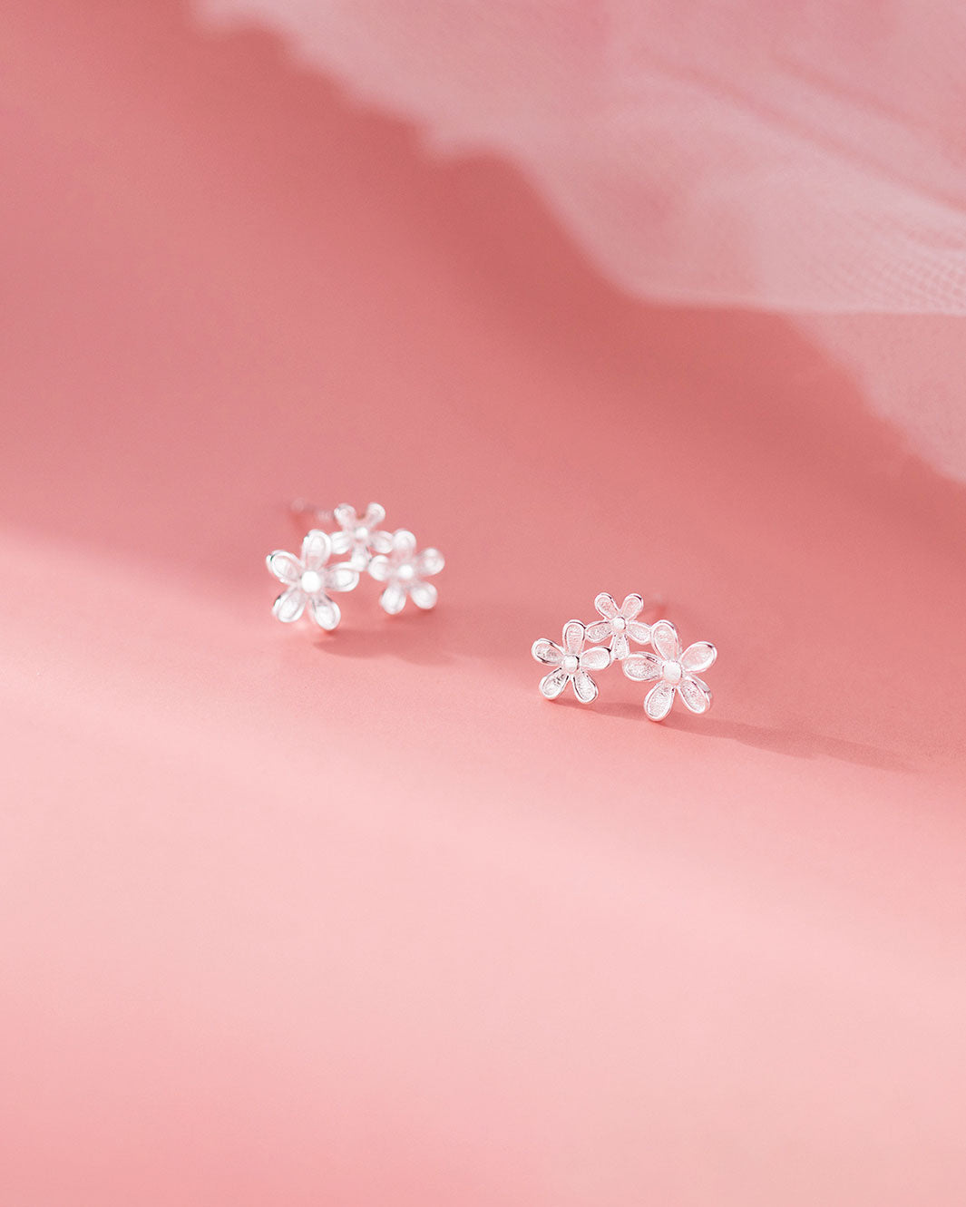 Elise Trio Blossom Stud Earrings