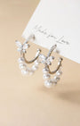 Odette Butterfly Pearly Hoop Earrings