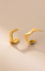 Valerie Brushed Hoop Earrings