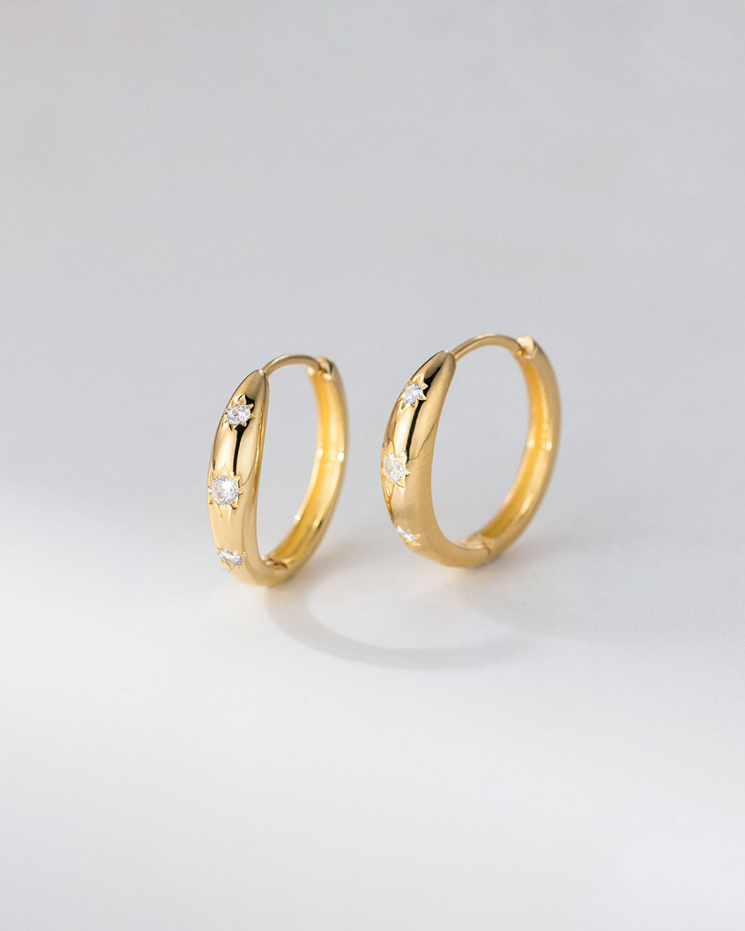 Lyra Stardust Hoop Earrings