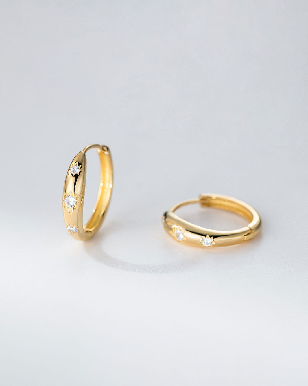 Lyra Stardust Hoop Earrings