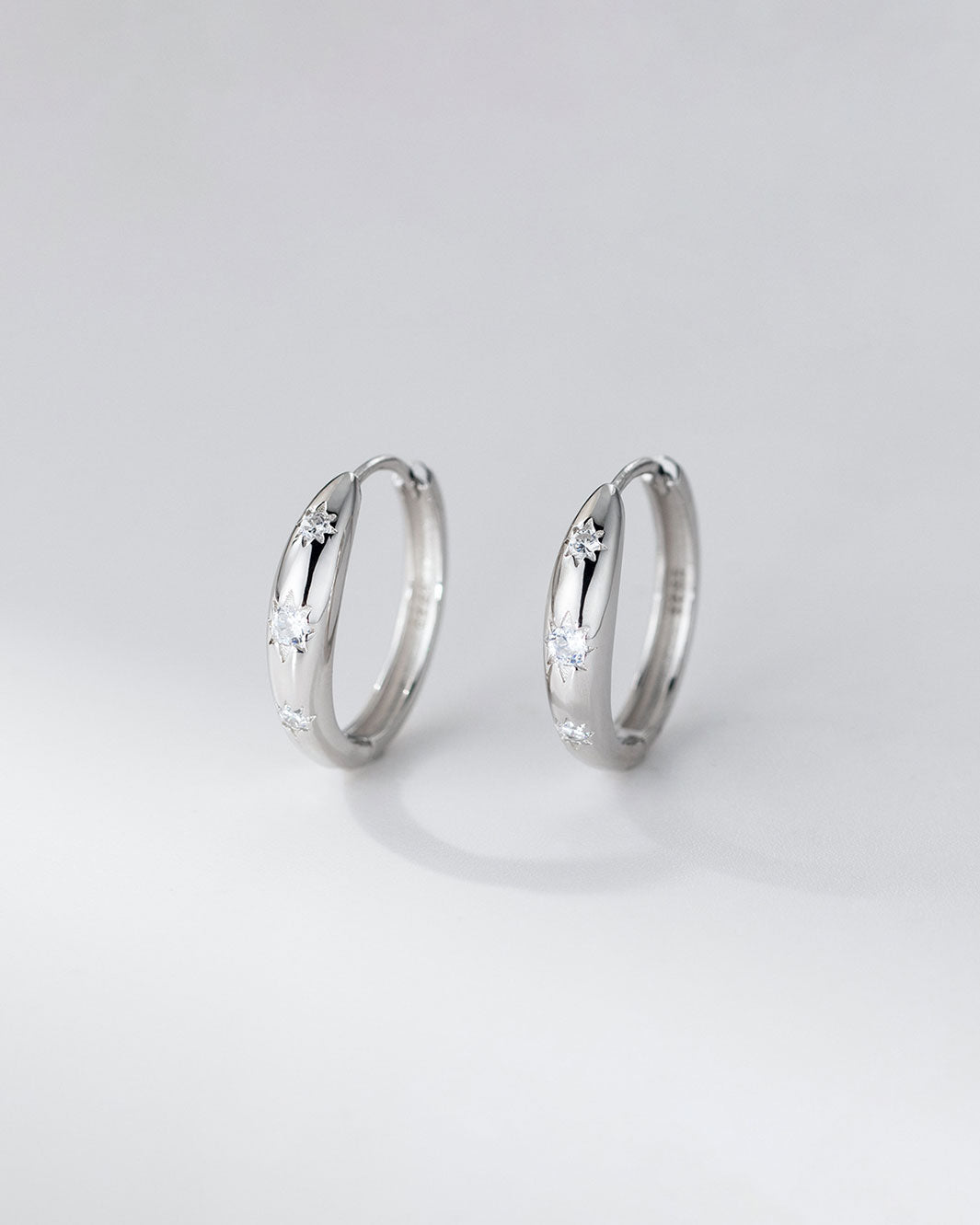 Lyra Stardust Hoop Earrings