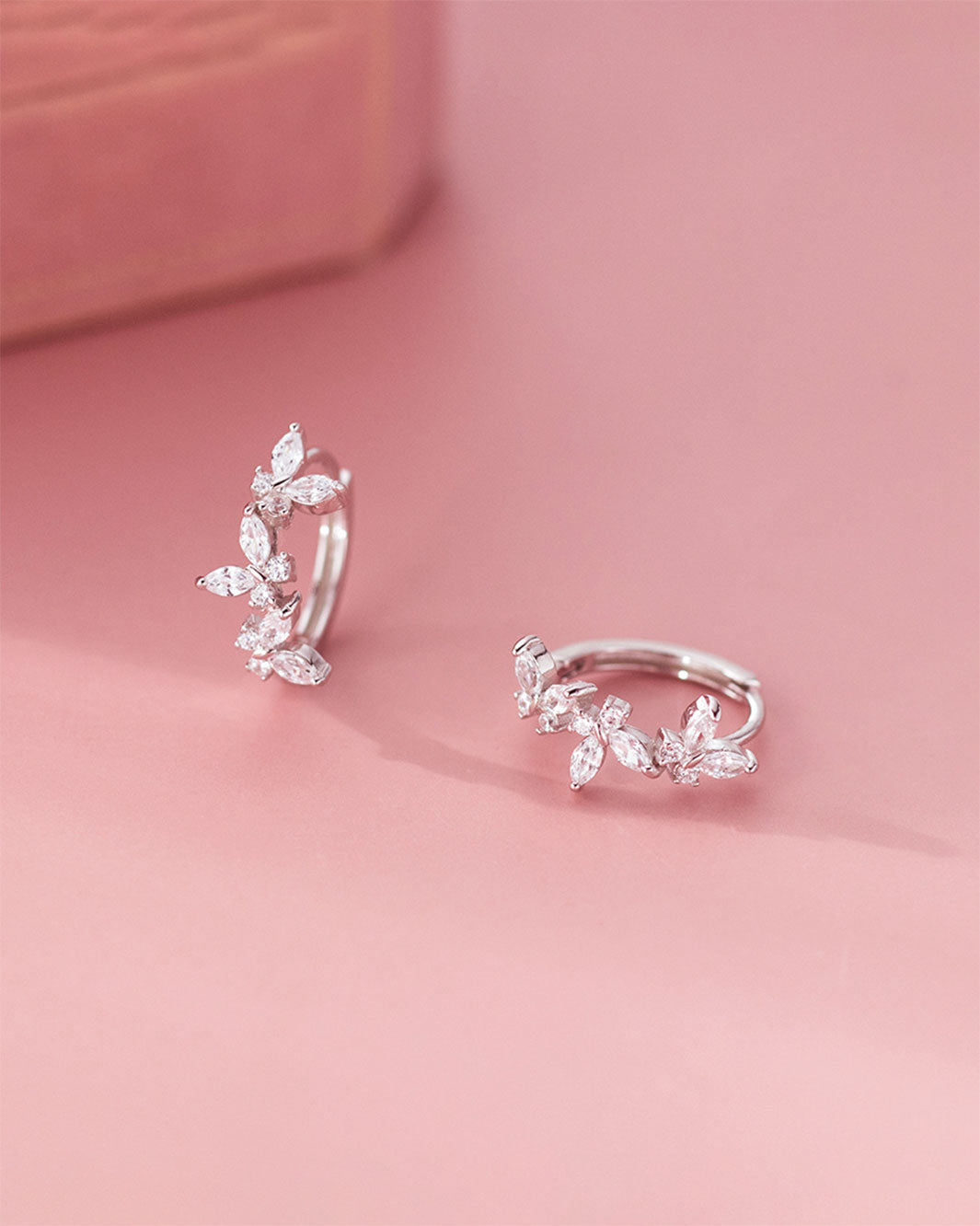 Triple Flutter Butterfly Hoop Earrings