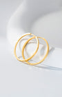 Helena Faceted Hoop Earrings