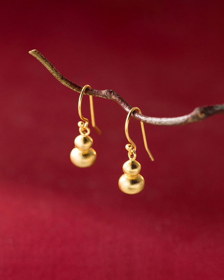 Golden Royal Hulu Dangle Earrings