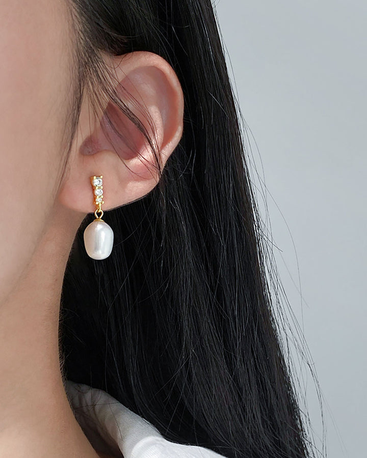 Anya Freshwater Pearl Drop Earrings