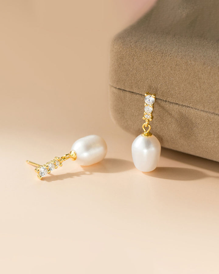 Anya Freshwater Pearl Drop Earrings