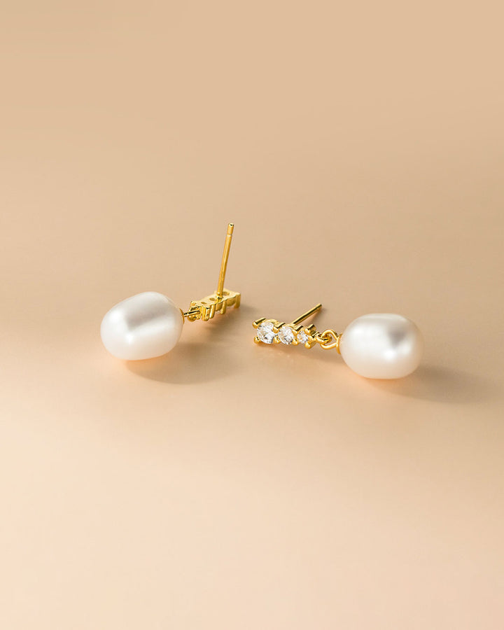 Anya Freshwater Pearl Drop Earrings