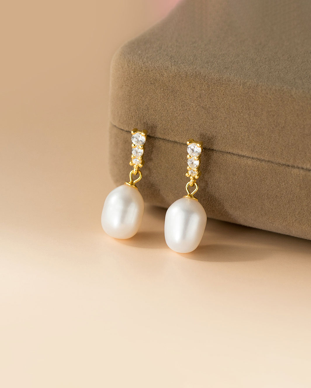 Anya Freshwater Pearl Drop Earrings