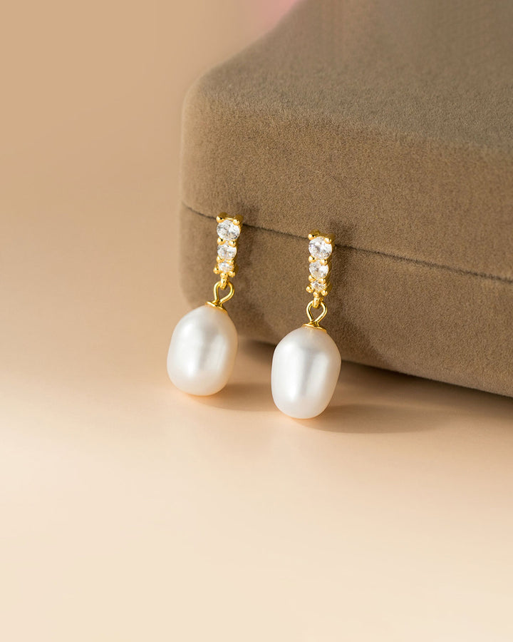 Anya Freshwater Pearl Drop Earrings