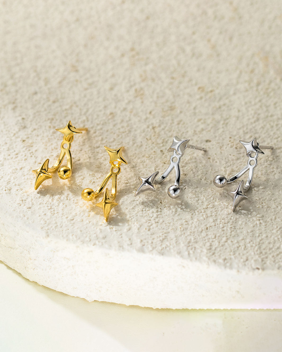 Orbit Star Jacket Earrings