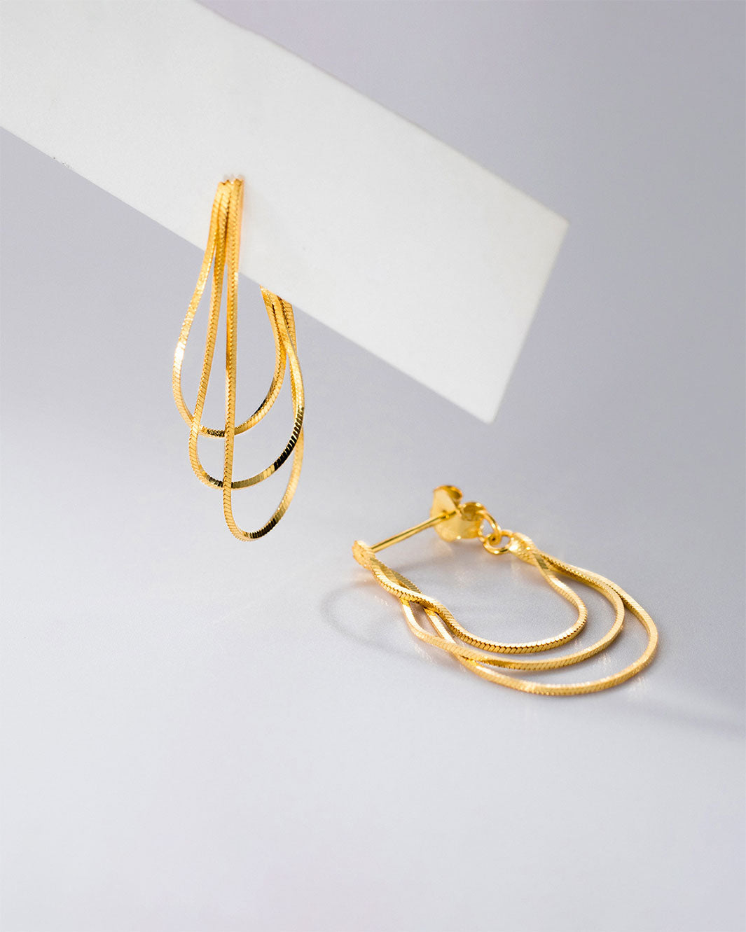 Trinity Loop Dangle Earrings