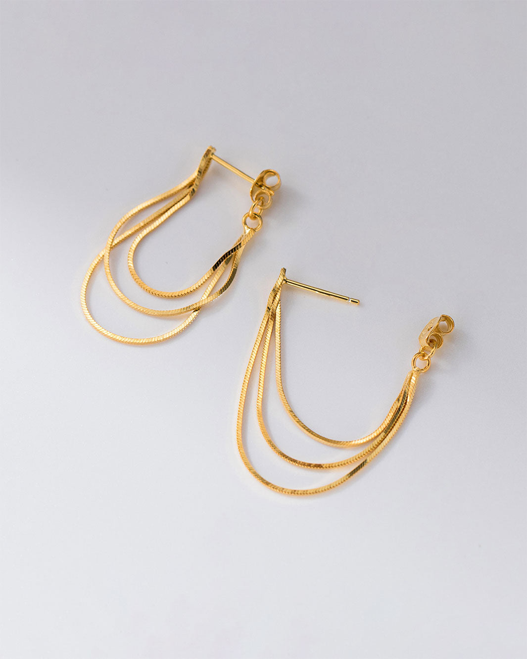 Trinity Loop Dangle Earrings