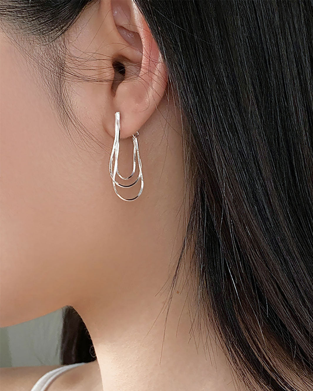 Trinity Loop Dangle Earrings