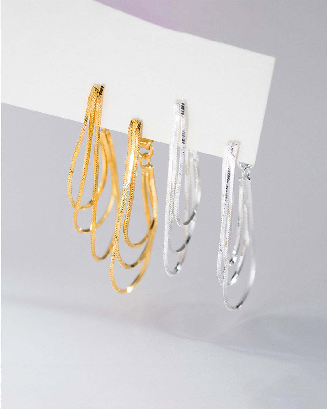 Trinity Loop Dangle Earrings