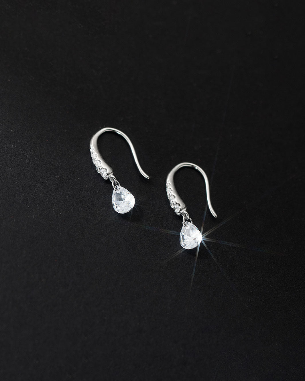 Luna Teardrop Crystal Earrings