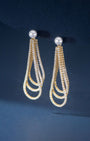 Vivienne Pavé Cascade Dangle Earrings