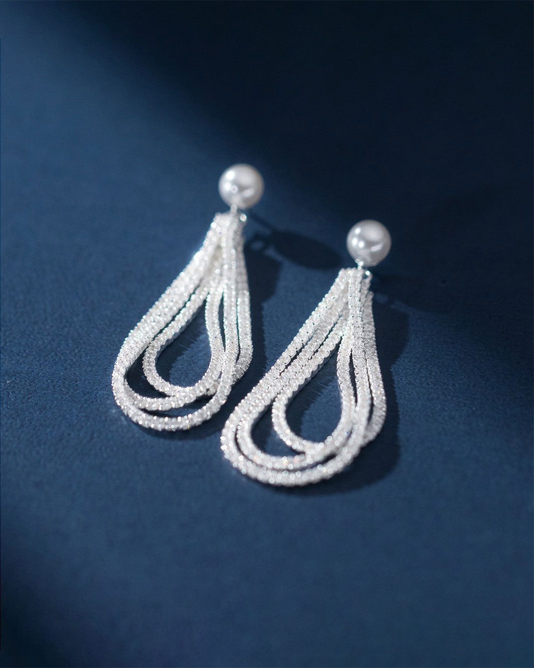 Vivienne Pavé Cascade Dangle Earrings