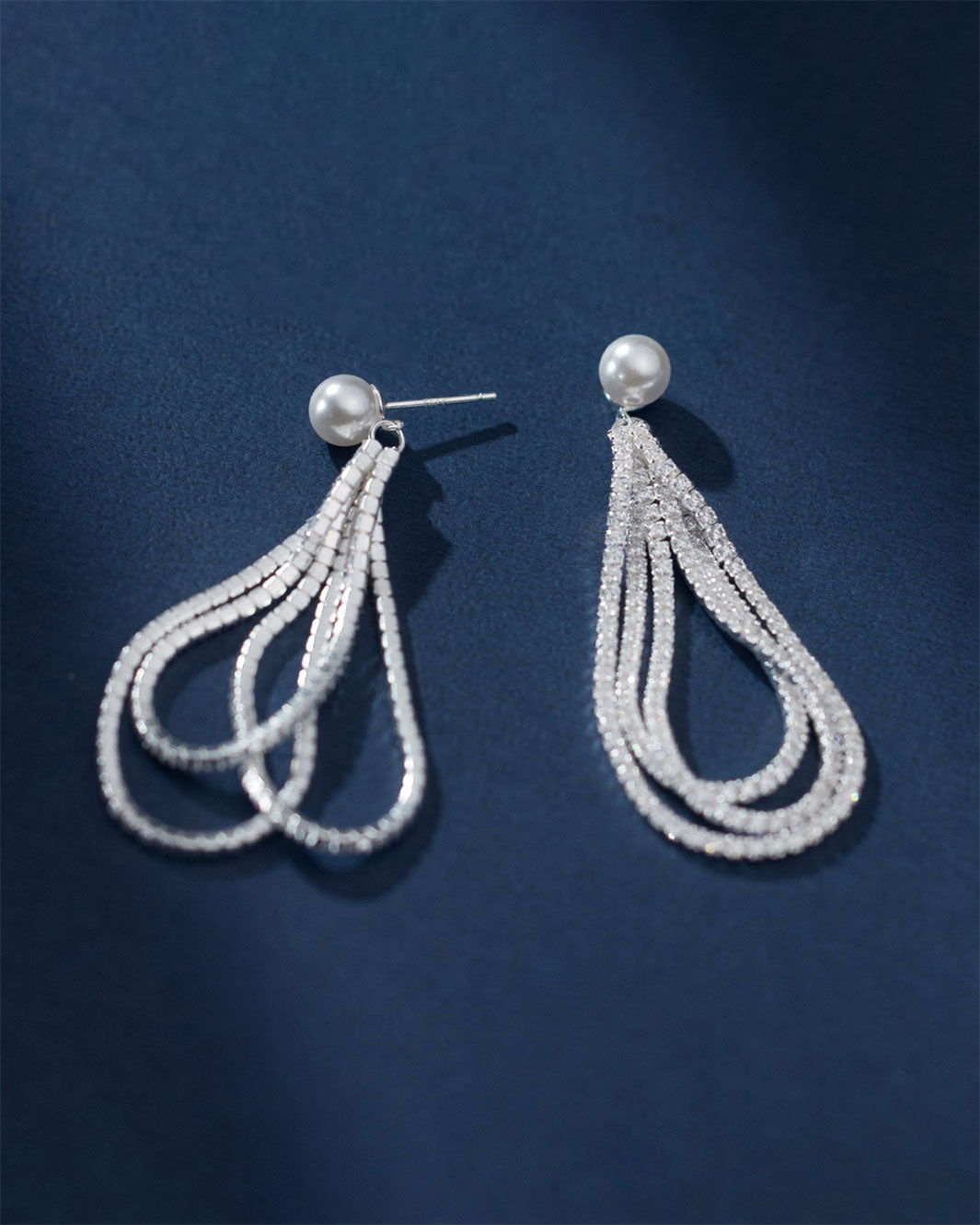 Vivienne Pavé Cascade Dangle Earrings