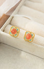 Noble Spring Blossom Stud Earrings