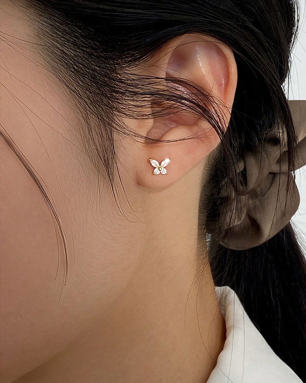 Mini Marquise Butterfly Stud Earrings